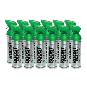 12pk 10 Litres of Boost Pure Oxygen in a Can Supplemental - 200 Breath (Large)