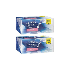 2x Libra Pk32 Original Super Tampons Unique Anti-fluff Base
