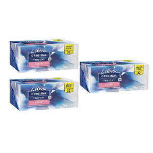 3x Libra Pk32 Original Super Tampons Unique Anti-fluff Base