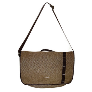 FIB Canvas Messenger Bag Laptop Tablet Uni Shoulder Travel - Khaki