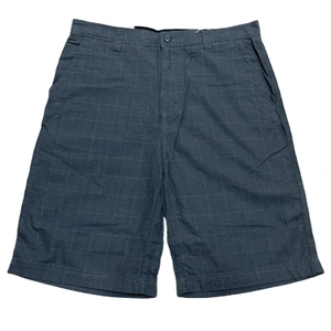 Mens 100% Cotton Summer Shorts - Check Grey - L/34