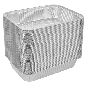 240x Aluminium Disposable Foil Food Container Trays Pans Baking Roast Bulk 32.5x26x5.5cm