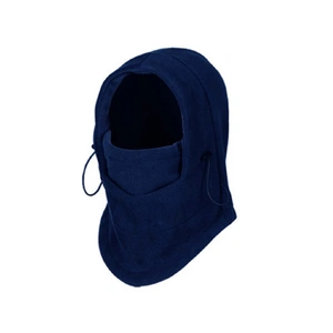 THERMAL FLEECE BALACLAVA Ski Snowboard Motorbike Face Mask Hood Hat Beanie Warm - Navy