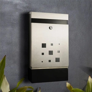 Sandleford  Letter Box Caddy Stainless Steel Lockable Mailbox - Wall Mounted