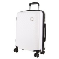 Cardin Inspired Milleni Cabin Luggage Bag Travel Carry On Suitcase 54cm (39L) - White