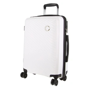 Cardin Inspired Milleni Cabin Luggage Bag Travel Carry On Suitcase 54cm (39L) - White