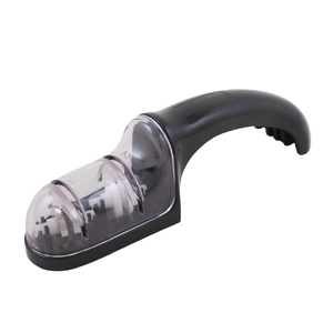 Savannah 19cm Duo Roll Knife Sharpener Knives Sharpening Diamond Steel Black