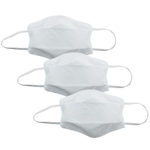 6x Tigerplast Fabric Face Mask Washable Reusable Mask Protect Cover - White