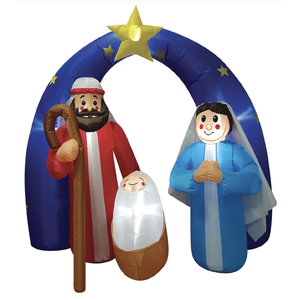 180cm Xmas Inflatable Christmas Decor Nativity Sence Jesus Christ Virgin Mary