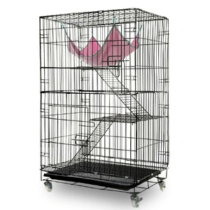 3 Level Rabbit Bird Cage Ferret Parrot Aviary Cat Rat Aviary Budgie Hamster Pet Cages Castor L