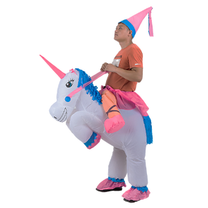 UNICORN Fancy Dress Inflatable Suit -Fan Operated Costume