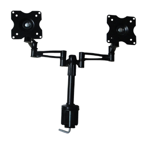 Two-Screen 10-25" Desk Monitor TV Plasma LED LCD Work Mount