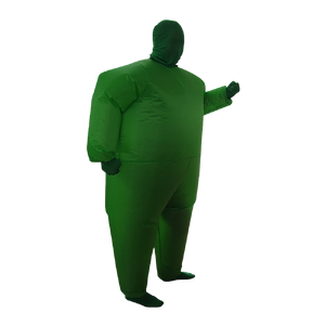 Go Green Inflatable Costume Fancy Dress Suit Fan Operated