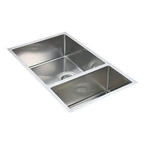 715x440mm Handmade Stainless Steel Undermount / Topmount Kitchen Sink with Waste