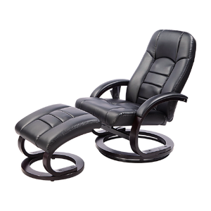 PU Leather Massage Chair Recliner Ottoman Lounge Remote