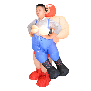 WRESTLER Fancy Dress Inflatable Suit -Fan Operated Costume