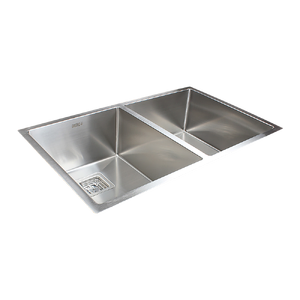 835x505mm Handmade 1.5mm Stainless Steel Undermount / Topmount Kitchen Sink with Square Waste