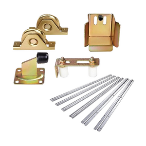 Sliding Gate Hardware Accessories Kit - 6m Track, Wheels, Stopper, Roller Guide