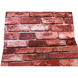 10m 3D Red Brick Print Theme Wallpaper