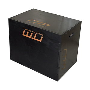 3 IN 1 Black Wood Plyo Games Plyometric Jump Box