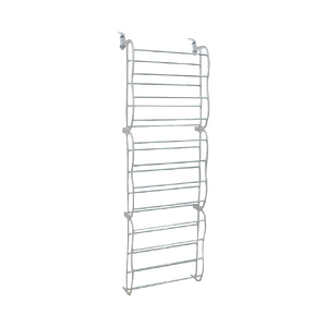 36 Pair Shoe Holder Organiser Over The Door Hanging Shelf Rack Storage Hook