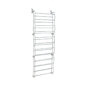 36 Pair Shoe Holder Organiser Over The Door Hanging Shelf Rack Storage Hook