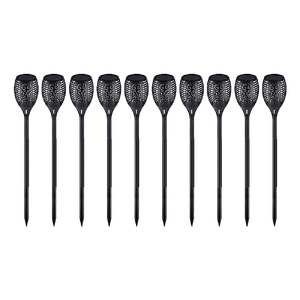10 Pack Solar Torch Lights 96 LED Flickering Lighting Dancing Flame Garden Lamp