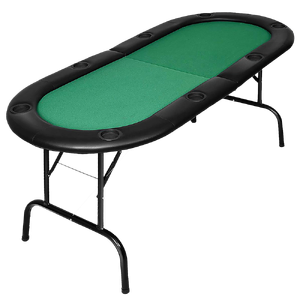 185cm 8 Player Folding Poker Blackjack Table with Cup Holder
