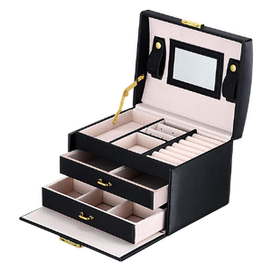 Jewellery Storage Box Girls Rings Necklaces Display Organiser Storage Case