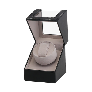 Automatic Watch Winder Display Box Case Motor Rotation Storage PU Leather