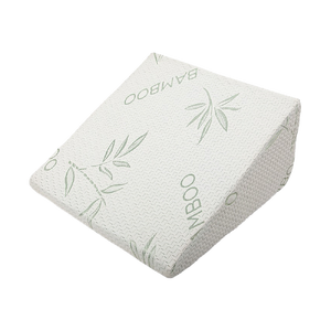 Cool Gel Memory Foam Bed Wedge Pillow Cushion Neck Back Support Sleep with Cover