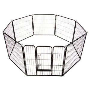 8 Panel Heavy Duty Pet Dog Playpen Puppy Exercise Fence Enclosure Cage