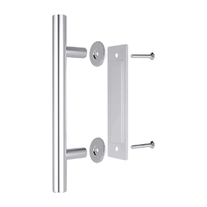12" Barn Door Handle Sliding Flush Pull Wood Door Gate Hardware Stainless Steel