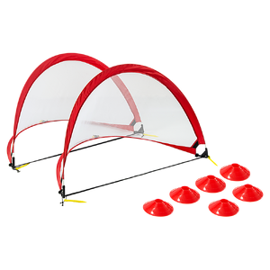Portable Kids Soccer Goal Set with Cones