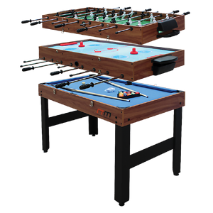 4FT 3-in-1 Games Foosball Soccer Hockey Pool Table