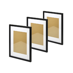 Photo Frames Collage Black A3 Picture Frame Wall Set Home Decor 3PCS
