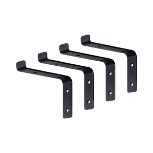 Floating Wall Shelf Brackets Heavy Duty Rustic Industrial 4-Pack
