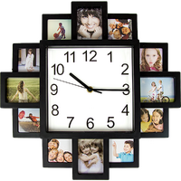 Photo Frame Clock Picture Collage 12Picture Display Photowall