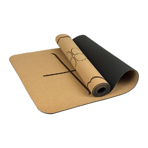 Natural Cork TPE Yoga Mat Sports Eco Friendly Exercise Fitness Gym Pilates