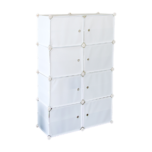 White Cube DIY Shoe Cabinet Rack Storage Portable Stackable Organiser Stand