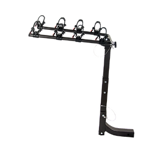 Premium 4-Bike Carrier Rack Hitch Mount Swing Down Bicycle Rack W/ 2" Receiver