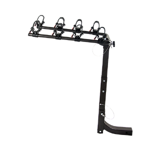 Premium 4-Bike Carrier Rack Hitch Mount Swing Down Bicycle Rack W/ 2" Receiver