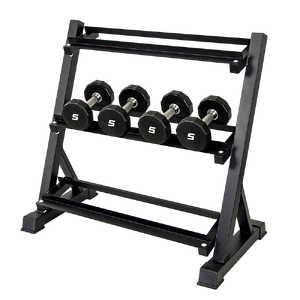 Dumbbell Rack Storage Stand Hex Weight Heavy Duty 3 Tier Wide Home Gym Fitness