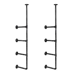 Wall Shelves Display Bookshelf Industrial DIY Pipe Shelf Rustic Brackets