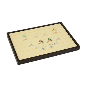 7 Slot Velvet Ring Earring Tray Storage Jewellery Display Display Stackable