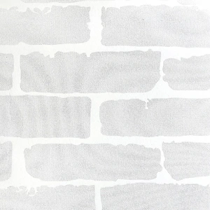 White Brick Wallpaper Vinyl Vintage