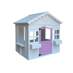 Cubby House Kids Wooden Outdoor Playhouse Cottage Play Children Timber