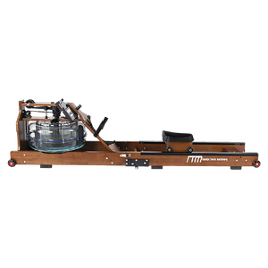 Water Rowing Machine Resistance Foldable Wood Premium Fitness Equipment