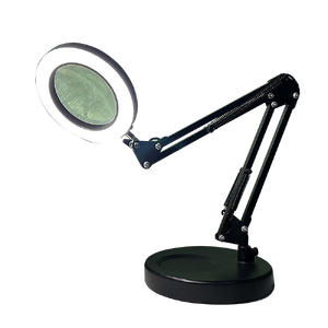 10X Magnifying Glass Desk Light Magnifier LED Lamp Reading Lamp With Base