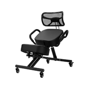 Ergonomic Kneeling Posture Chair with Backrest Adjustable Height and Casters